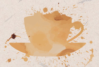 Coffee stain graphic