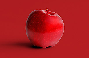 Graphic of a red apple